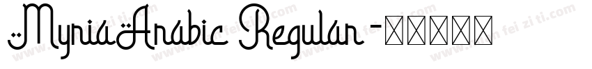 MyriaArabic Regular字体转换